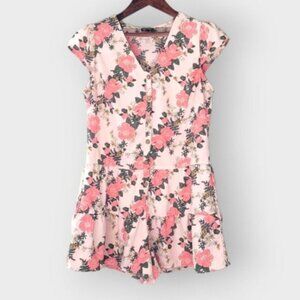 Lily Rose Romper Juniors Medium Floral Romantic Cottagecore Feminine‎ Casual